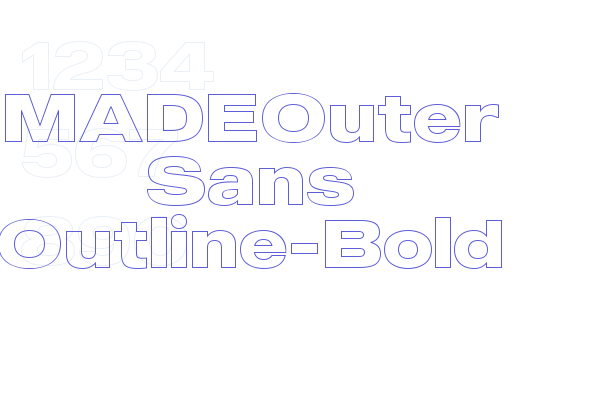 MADEOuter Sans Outline-Bold