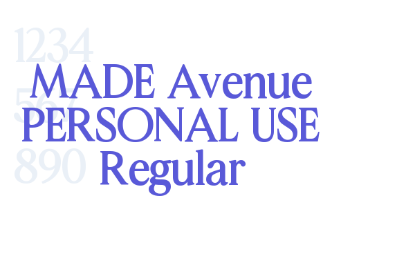 MADE Avenue PERSONAL USE Regular