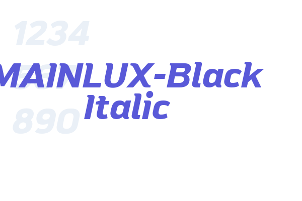 MAINLUX-Black Italic