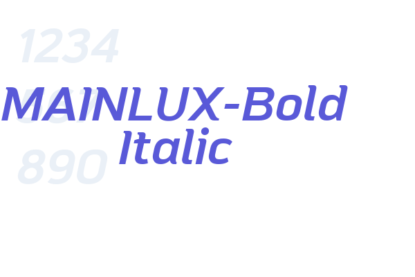 MAINLUX-Bold Italic