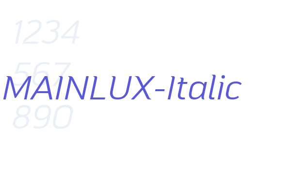 MAINLUX-Italic