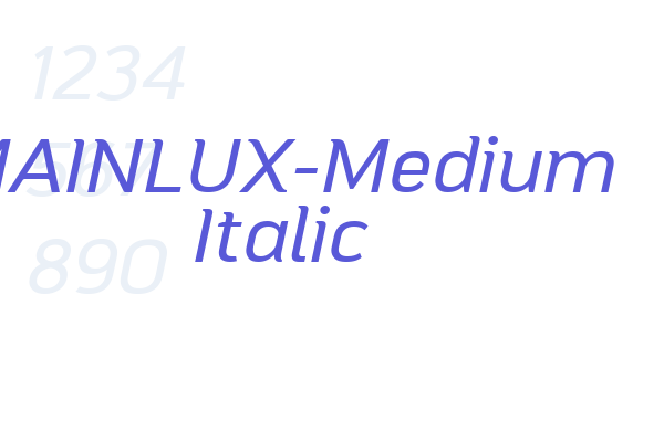 MAINLUX-Medium Italic