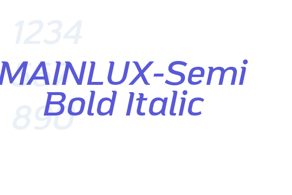 MAINLUX-Semi Bold Italic