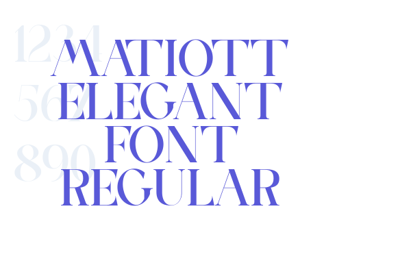 MATIOTT ELEGANT FONT Regular