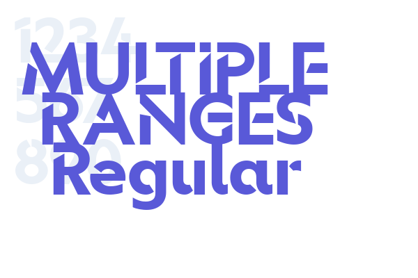 MULTIPLE RANGES Regular