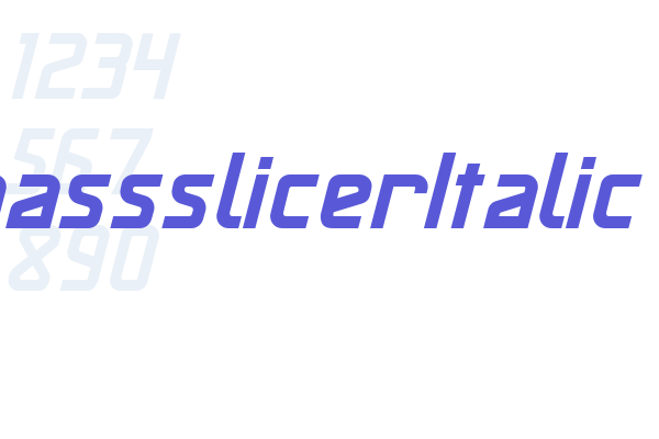 MaassslicerItalic