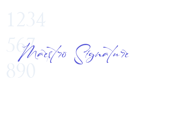 Maestro Signature