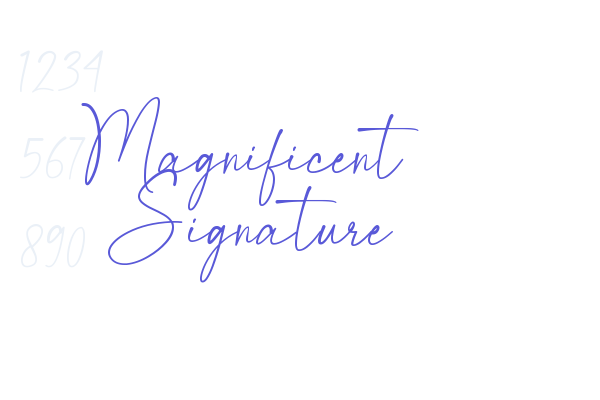 Magnificent Signature