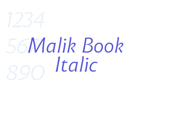 Malik Book Italic