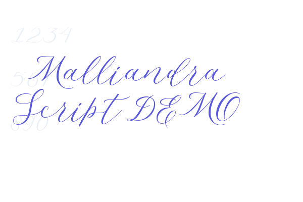 Malliandra Script DEMO