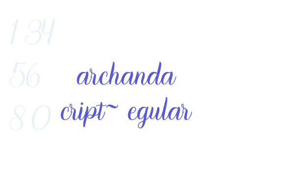 Marchanda Script-Regular