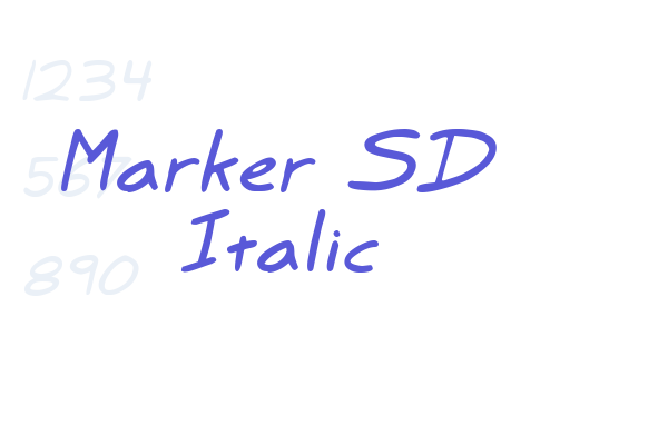 Marker SD Italic