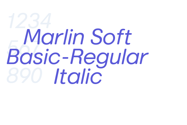 Marlin Soft Basic-Regular Italic