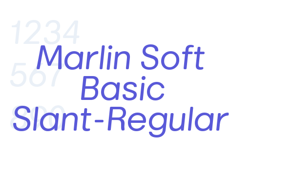 Marlin Soft Basic Slant-Regular