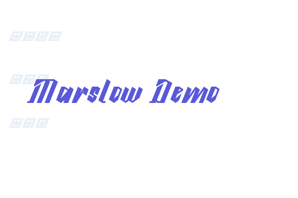 Marslow Demo