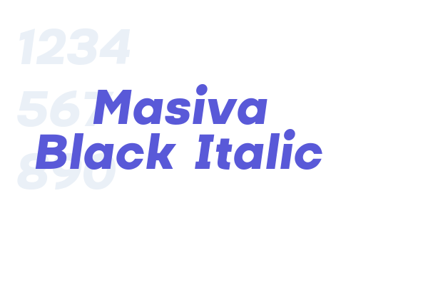 Masiva Black Italic