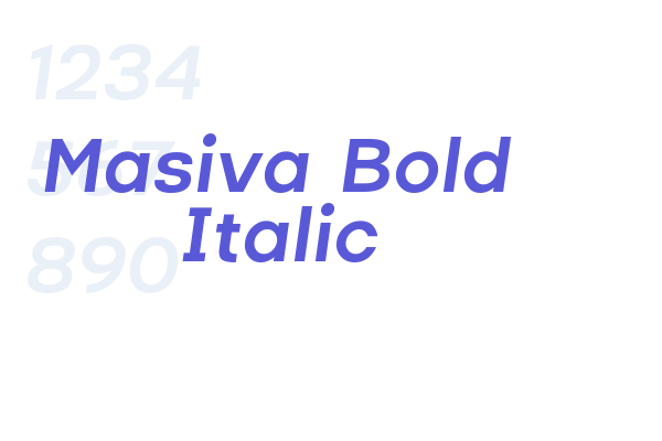 Masiva Bold Italic