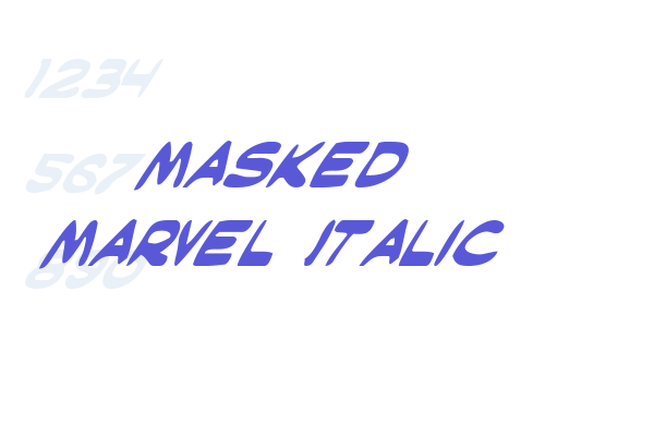 Masked Marvel Italic