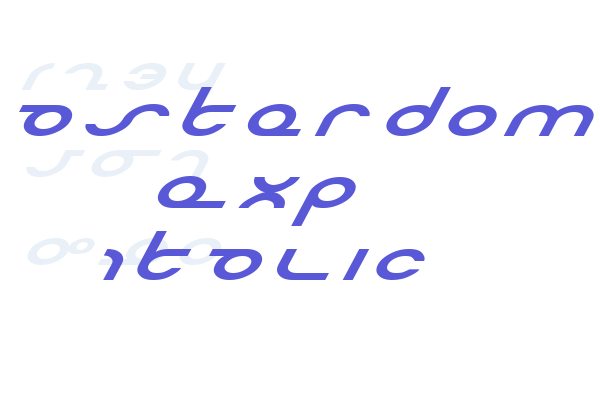 Masterdom Exp Italic