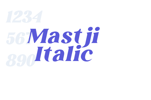 Mastji Italic