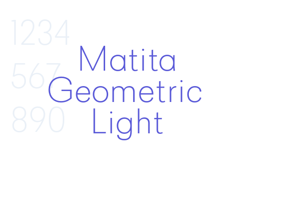 Matita Geometric Light