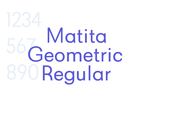 Matita Geometric Regular