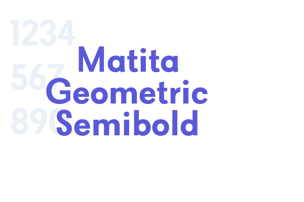 Matita Geometric Semibold