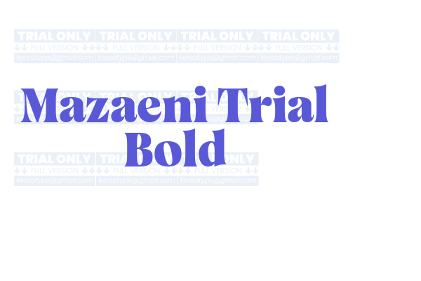 Mazaeni Trial Bold