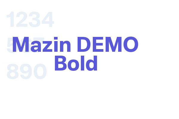 Mazin DEMO Bold