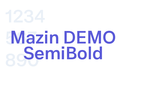 Mazin DEMO SemiBold