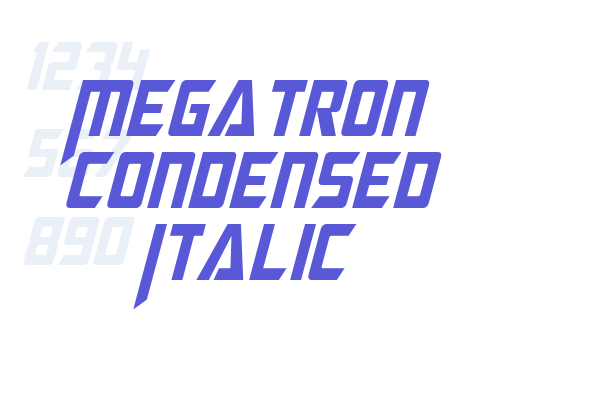 Megatron Condensed Italic