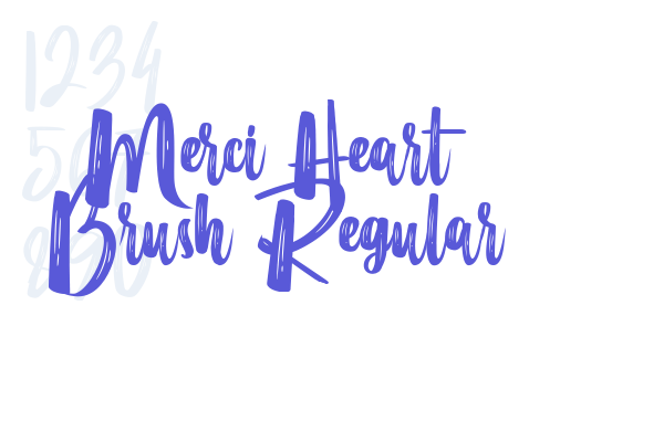 Merci Heart Brush Regular