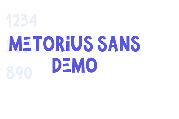 Metorius Sans Demo