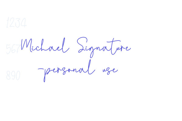 Michael Signature -personal use