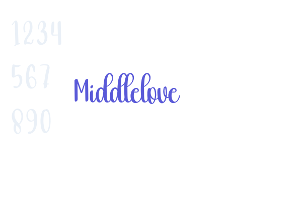 Middlelove Fonts