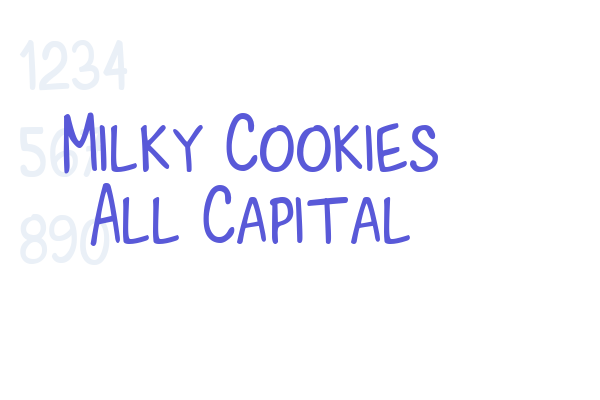 Milky Cookies All Capital