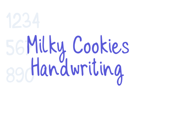 Milky Cookies Handwriting