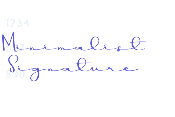 Minimalist Signature