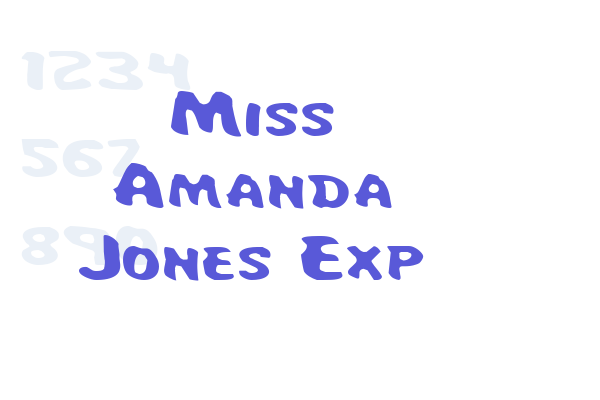 Miss Amanda Jones Exp