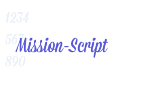 mission script font free download