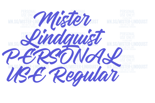 Mister Lindquist PERSONAL USE Regular