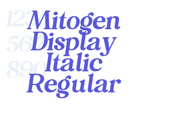 Mitogen Display Italic Regular