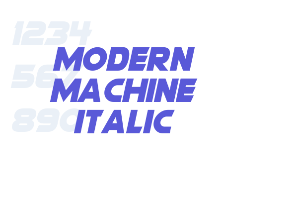 Modern Machine Italic