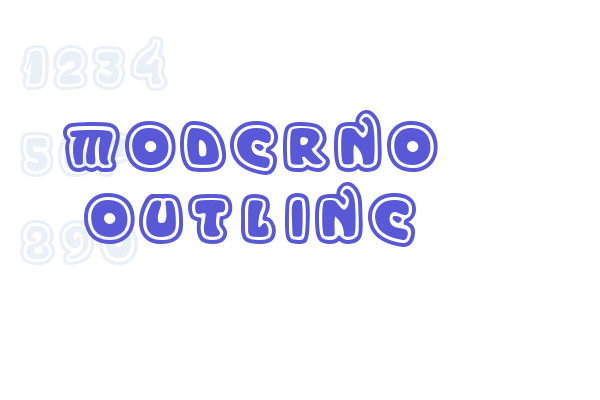 Moderno Outline