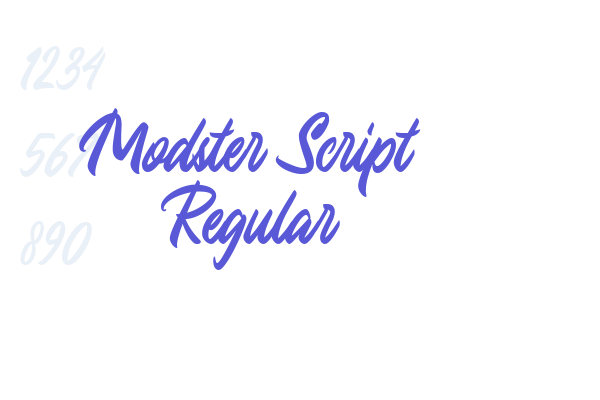 Modster Script Regular