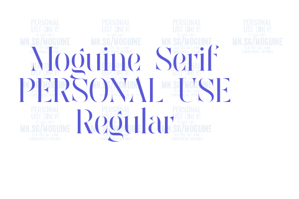 Moguine Serif PERSONAL USE Regular