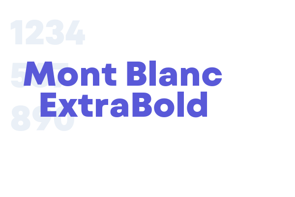 Mont Blanc ExtraBold