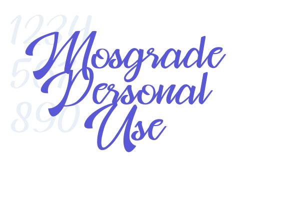 Mosgrade Personal Use