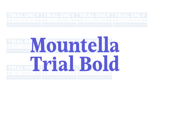 Mountella Trial Bold