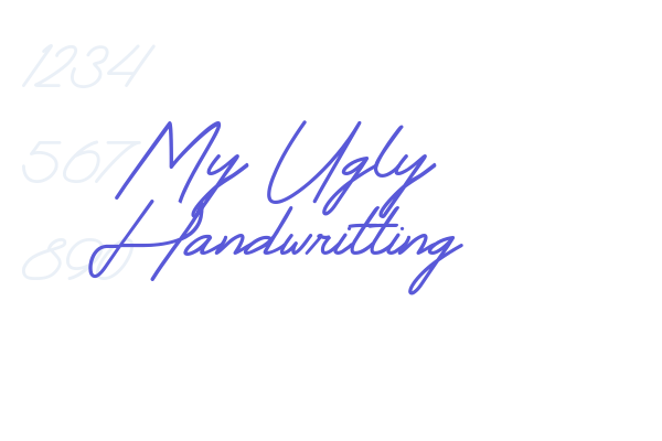 My Ugly Handwritting